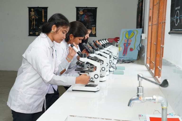 Hands-on pharmacy practical training at ST Pharmacy College campus