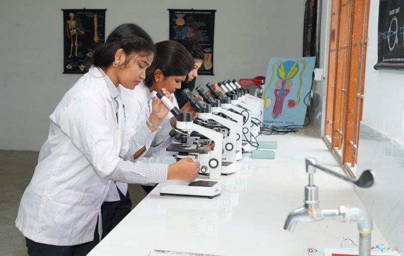 Hands-on pharmacy practical training at ST Pharmacy College campus