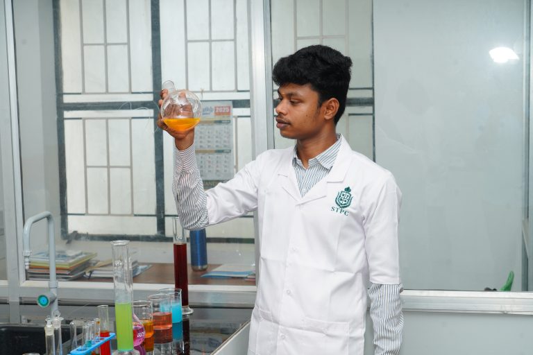 Advanced pharmacy lab facilities at ST Pharmacy College Sivagiri