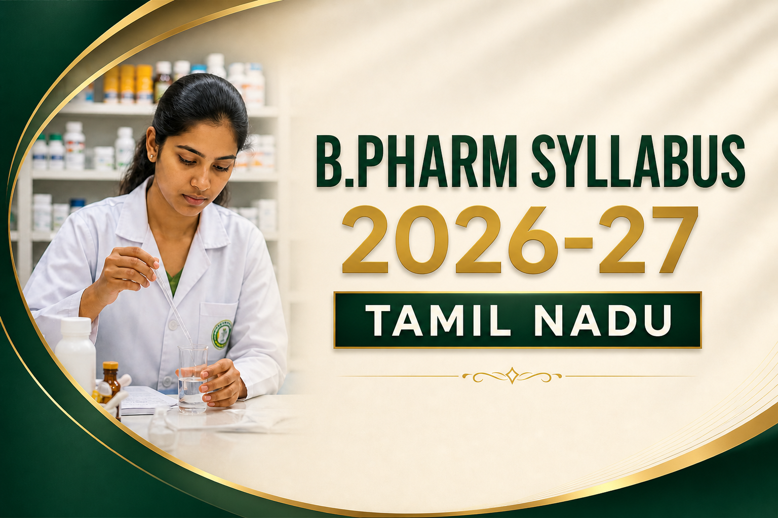 B.Pharm Syllabus 2024-25 Tamil Nadu: Complete Subject List